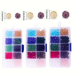 10 Glass Ball Beads Transparent Earth Beads Crystal Loose Beads