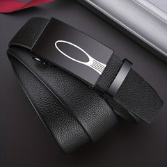 Men's Automatic Buckle Leather Belt