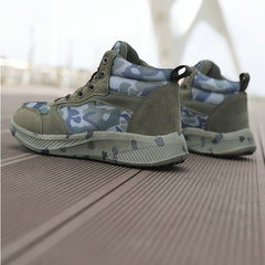Women's Camo Print Lace Up High Top Sneakers