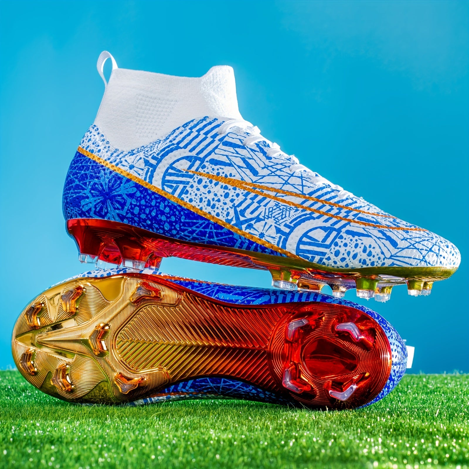 Youth Anti Skid Soccer Cleats, Breathable Training Shoes