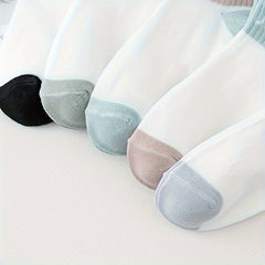 5 Pairs Letter Print Socks Women's Short Stockings