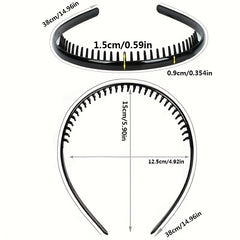 Nonslip Teeth Hair Band for Women - Curly Hair Head Hoop
