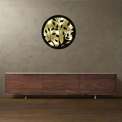 Children's Room Decoration Wall Clock LED Creative Light Retro Wooden Sign