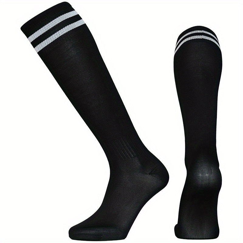 Unisex Over The Calf Athletic Socks Soccer Football Non Slip Sweat Absorbent