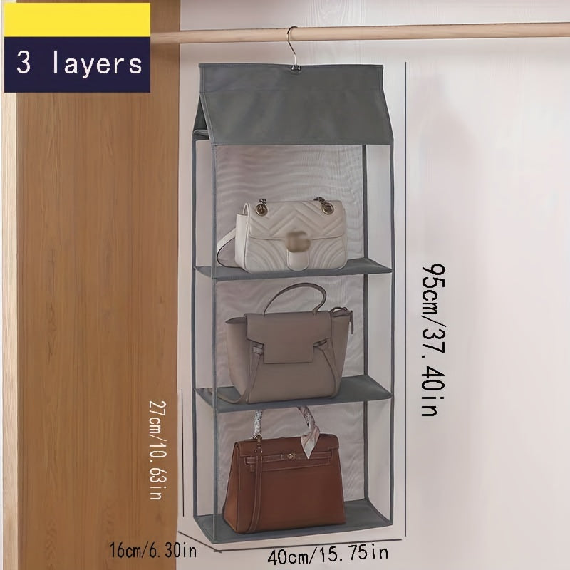 8 Pockets Hanging Bag Organizer Closet Wardrobe Storage Bag