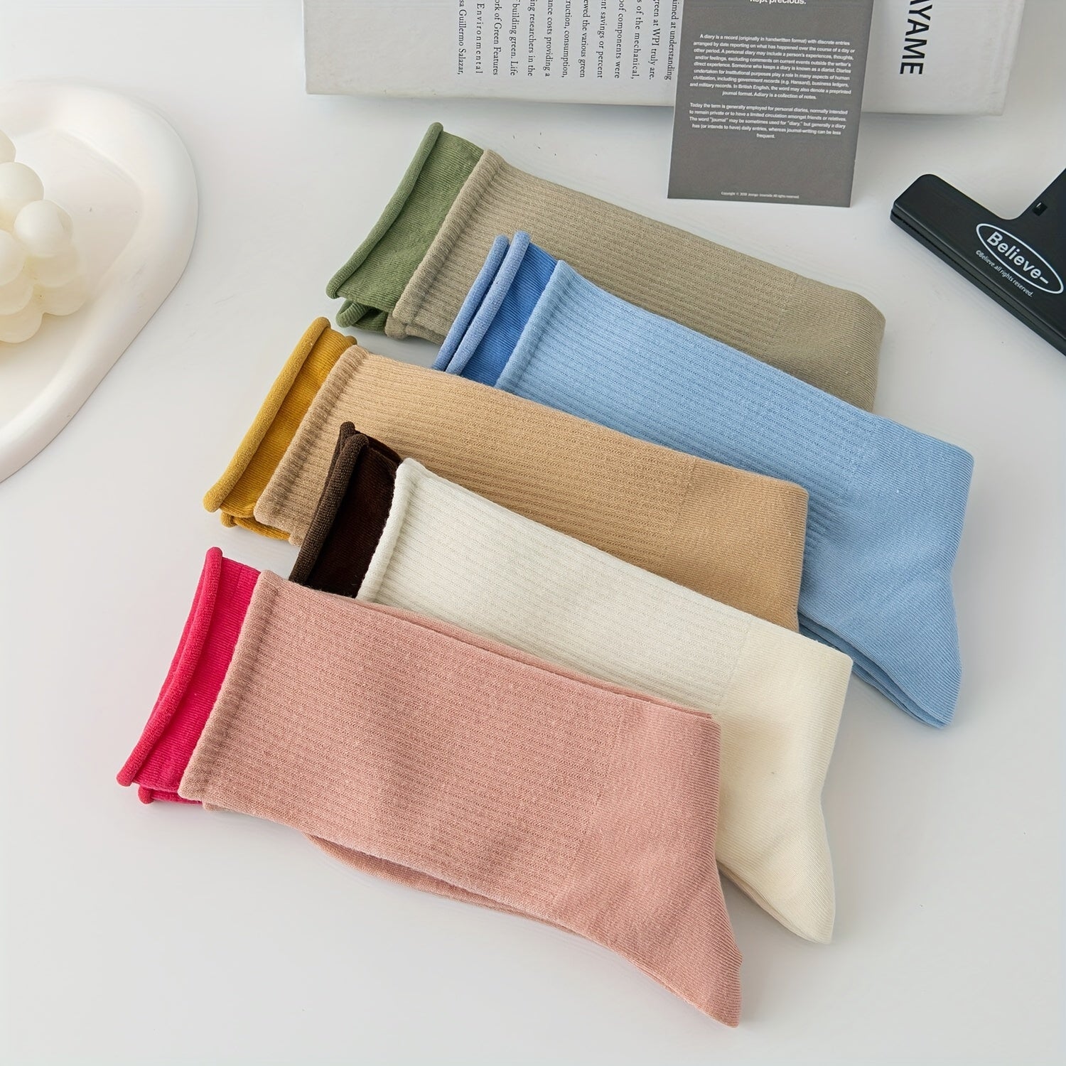 5 Pairs Funny Curling Socks Women's Stockings & Hosiery