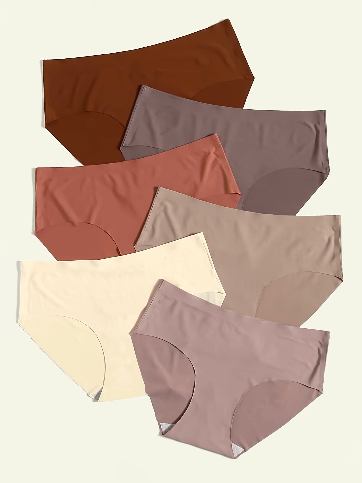 6 Pcs Women's Seamless Bikini Panties Micro Elastic Lingerie & Underwear