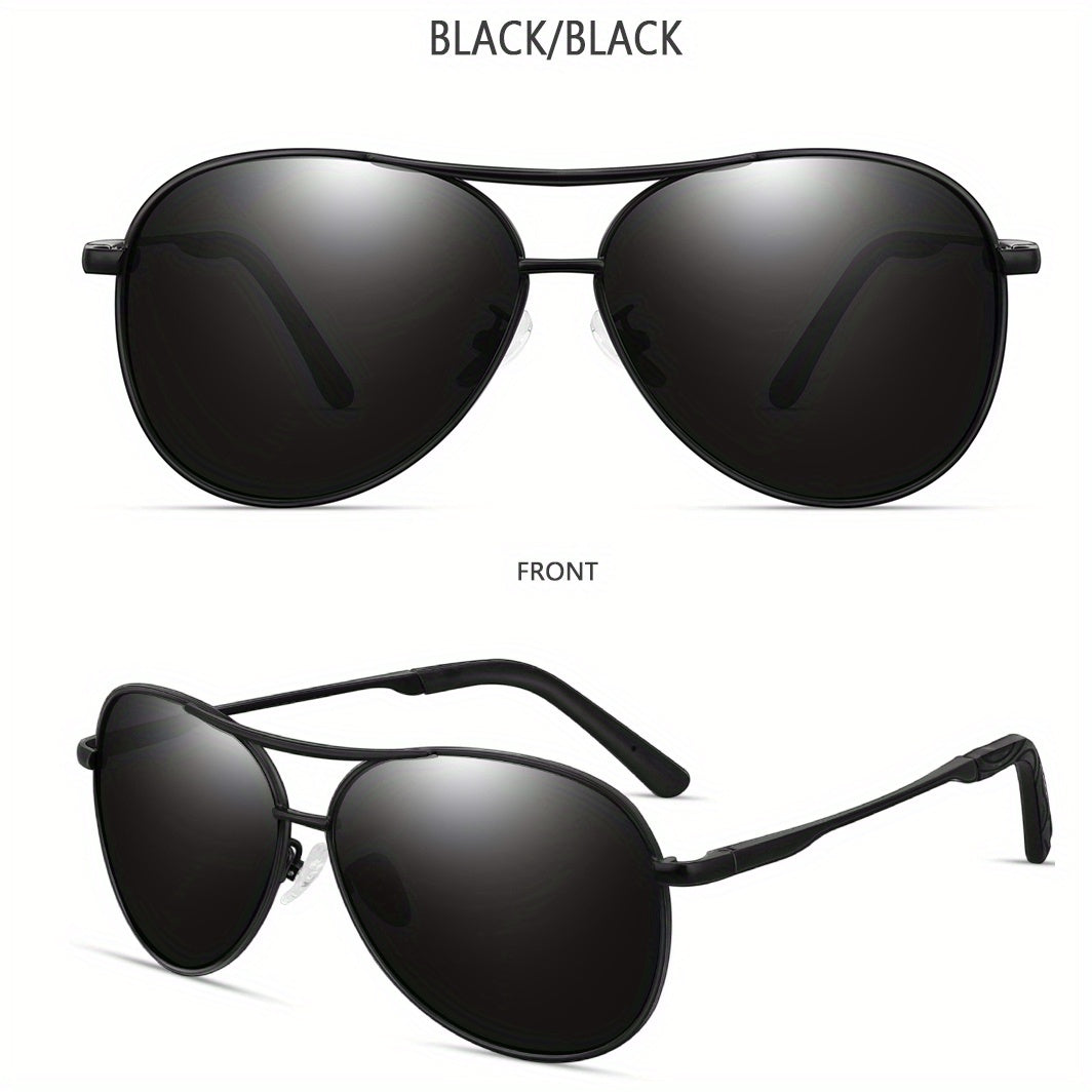 Men's Polarized Aviator Sunglasses Metal Frame
