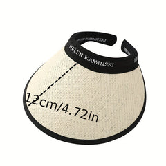 Women Sunshade Visor Hat Wide Brim UV Protection Travel Beach Hat