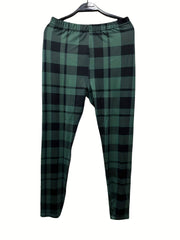  Plaid Print High Rise Leggings