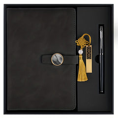 Leather Business Notebook Set of 3 - Travel Size