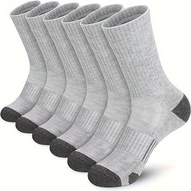 5 Pairs Cotton Basketball Sports Crew Socks US7 10 5