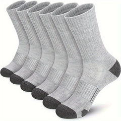 5 Pairs Cotton Basketball Sports Crew Socks US7 10 5