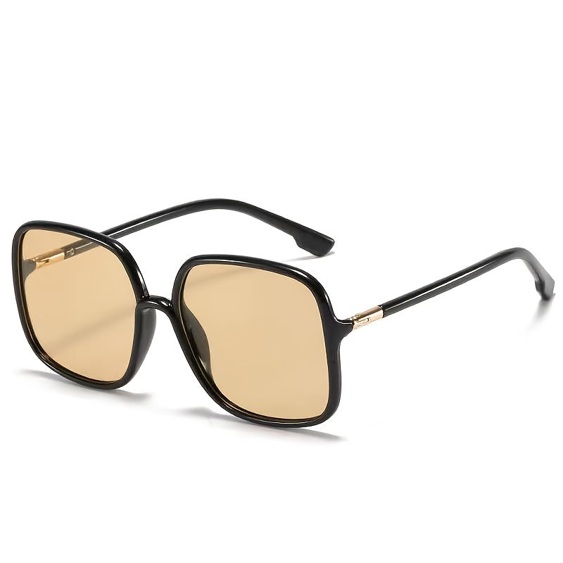 Vintage Oversized Square Sunglasses UV400 Women's Glasses
