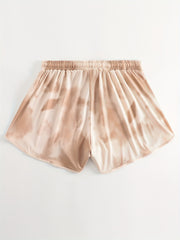  Casual Shorts Women's Plus Ribbed Drawstring Stretch Shorts