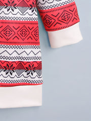 Girls' Christmas Fleece Longline Sweatshirt for Autumn & Winter