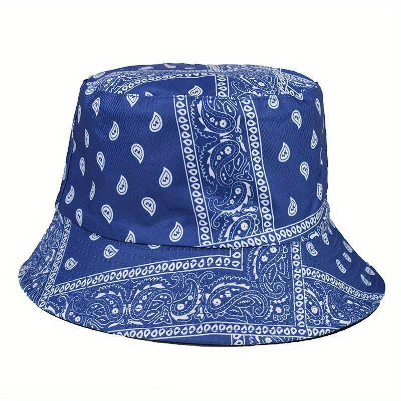 Men's Outdoor Bandana Pattern Bucket Hat