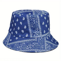 Men's Outdoor Bandana Pattern Bucket Hat