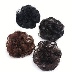 4pcs Messy Hair Bun Scrunchies Curly Chignon Hair Accessories for Women