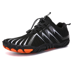 Women's Striped Graphic Lace-up Running Shoes