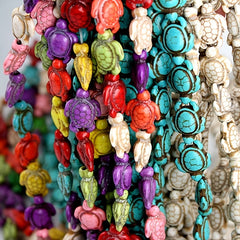 20pcs Turquoise Turtle Beads DIY Gift for Boys & Girls