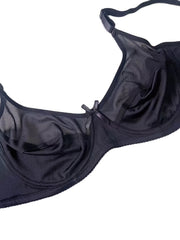  Sexy Bow Knot Mesh Underwire Back Closure Bra