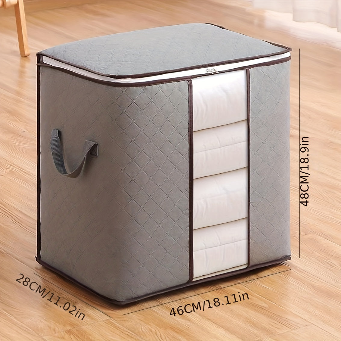 Large Capacity Clothes Storage Box Lightweight Organizer Dustproof