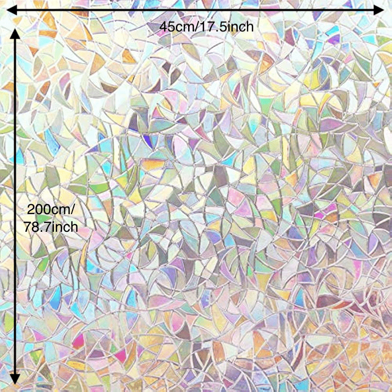 3D Decorative Window Privacy Film - Static UV Window Clings