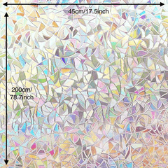 3D Decorative Window Privacy Film - Static UV Window Clings