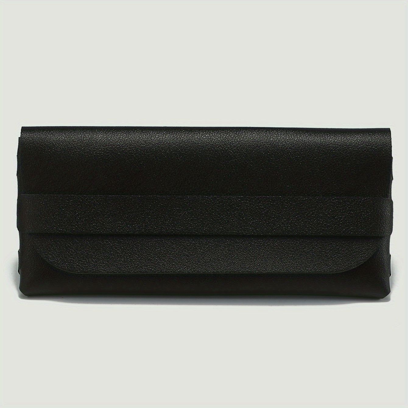 Solid Glasses Bag PU Leather Sunglasses Case Soft Portable Eyewear Container