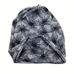 Flower Print Beanie Lightweight Skull Hat Chemo Cap Turban Hats