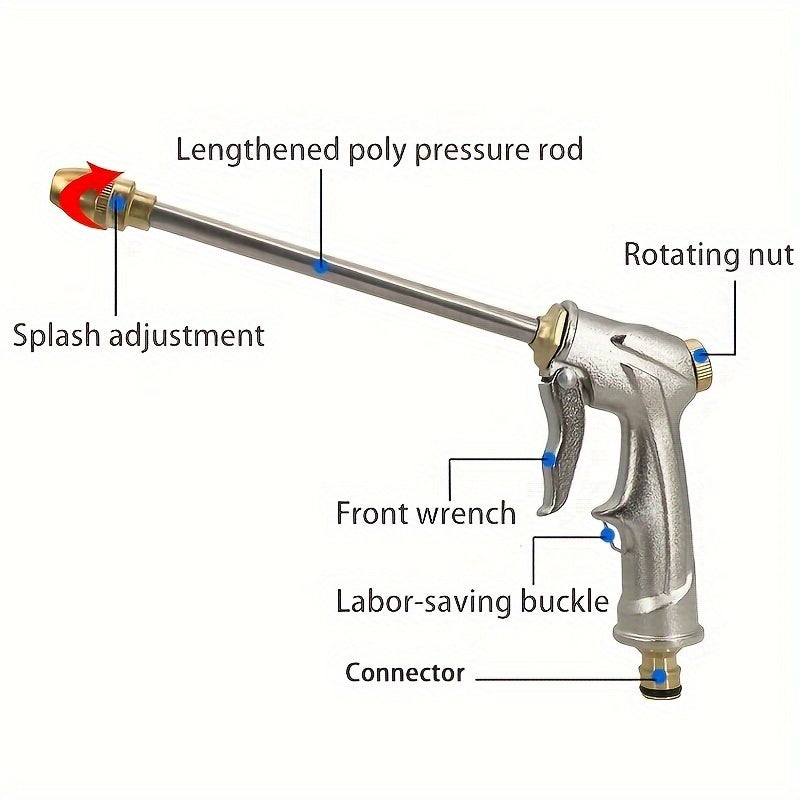 Brass Garden Spray Hose Nozzle High Pressure Foam Spray