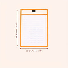 Reusable Dry Erase Pockets - Oversized - Clear Plastic