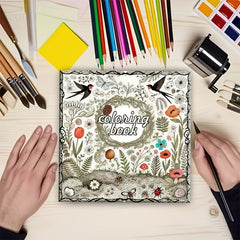 Adult Coloring Book Patterns and Quotes Thickened Designs