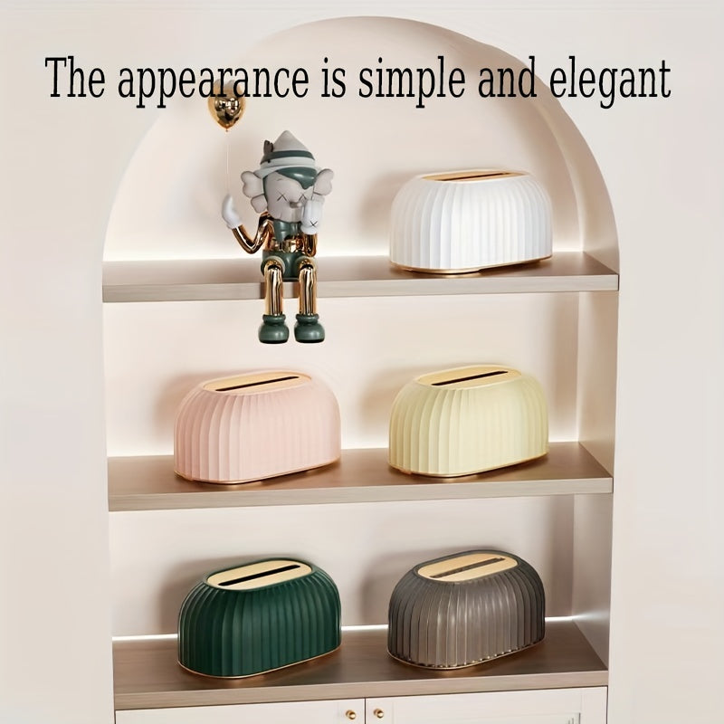 Modern Desktop Tissue Box Holder Automatic Lifting Style