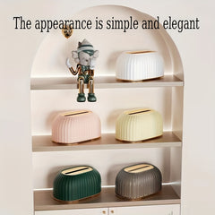 Modern Desktop Tissue Box Holder Automatic Lifting Style