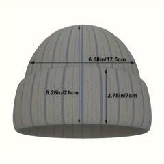 Y2K Beanie Cap Hats with Candy Gothic Letter & Lightning Pattern Unisex