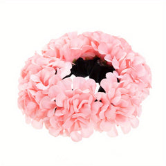 Boho Fabric Flower Hair Tie Elastic Hair Band