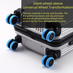 8pcs Luggage Wheel Covers Set Anti Slip Noise Reduction