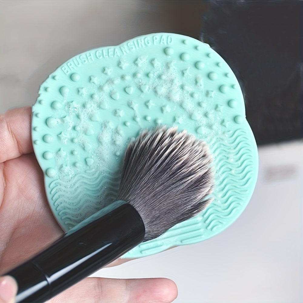 Flower-Shaped Makeup Brush Cleaning Pad