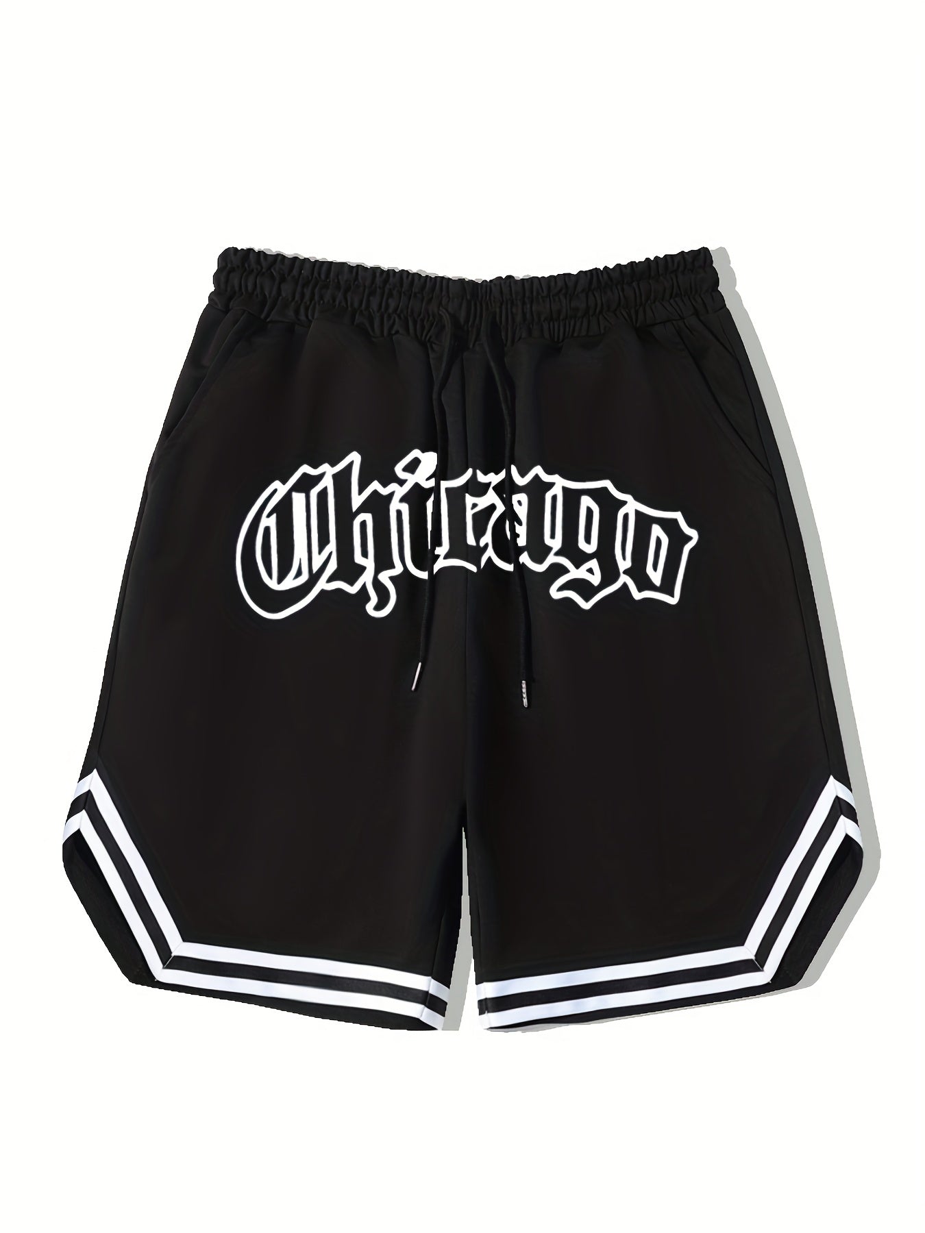 LA 58 Stripe Comfy Shorts Men's Elastic Waist Drawstring S