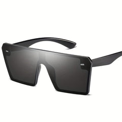 Vintage Square Flat Top Sunglasses UV Protection