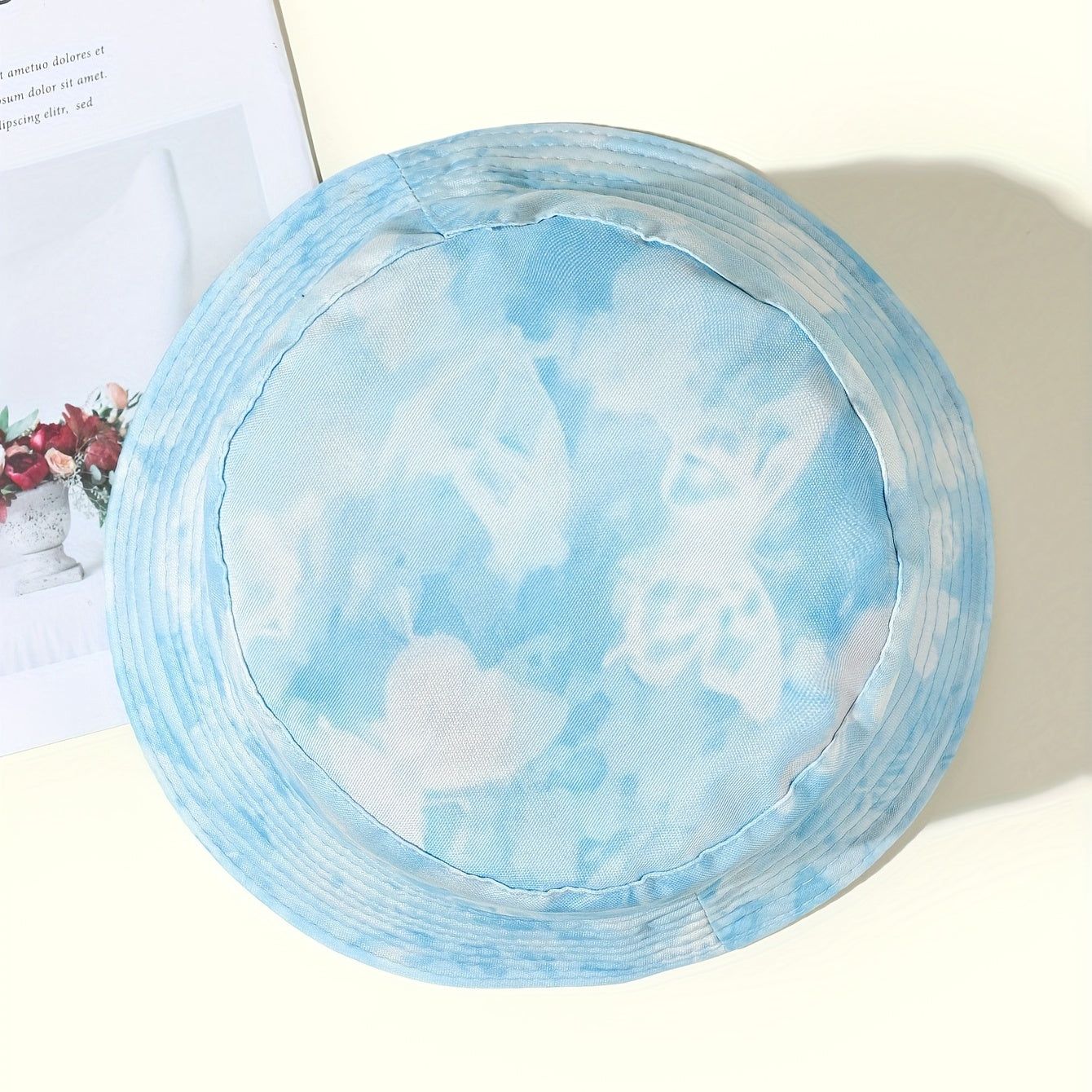 Tie Dye Bucket Hat Butterfly Reversible Fisherman Cap Sunscreen Basin Hat