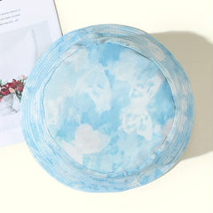 Tie Dye Bucket Hat Butterfly Reversible Fisherman Cap Sunscreen Basin Hat