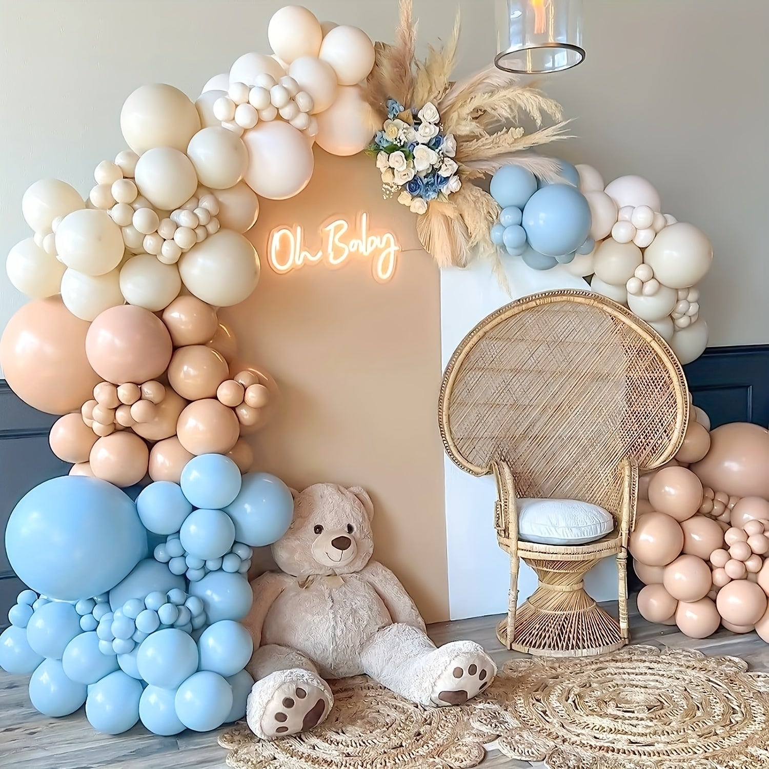 100pcs 30 48 Cm Light Balloons for Birthday Baby Shower Gender Reveal