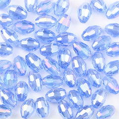 50pcs 6x8mm Colorful Glass Crystal Beads DIY Jewelry Accessories