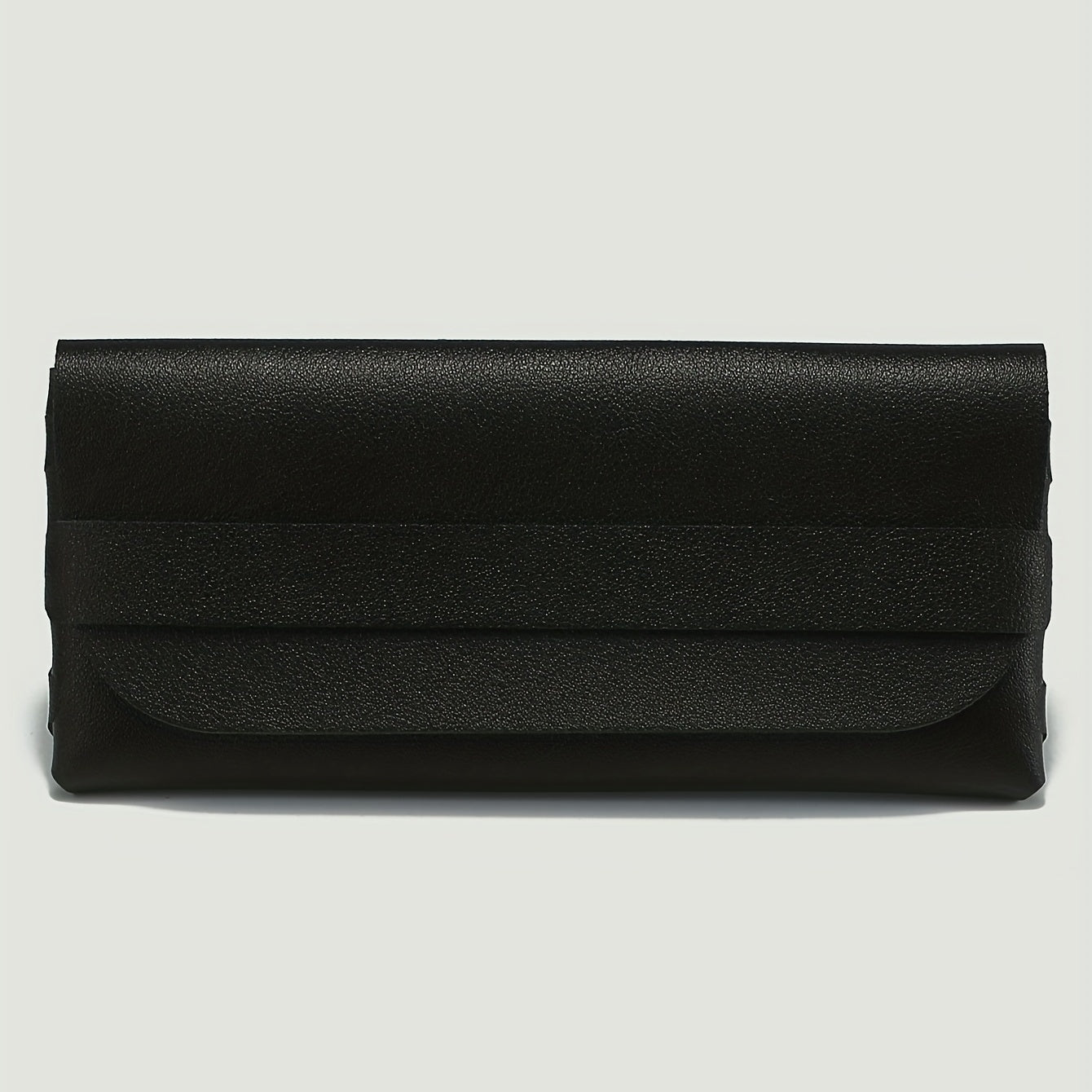 Solid Glasses Bag PU Leather Sunglasses Case Soft Portable Eyewear Container