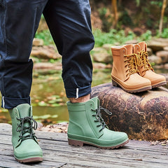 Men's High Top Rain Boots Non Slip Durable Waterproof Shoes