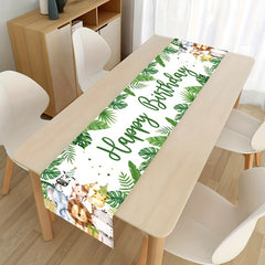 Jungle Birthday Table Runner Safari Baby Shower Party Decoration