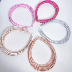 25pcs Satin Skinny Headband Head Hoop Nonslip Hair Band for Women Girls